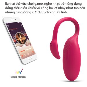 Trứng rung thông minh điều khiển bằng app thiên nga Magic Motion DV935