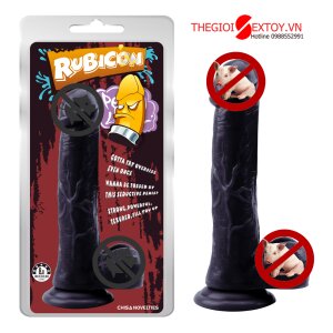 Dương vật giả Chisa mẫu Rubicon 8.8'' siêu khủng không rung màu đen gân guốc DV133