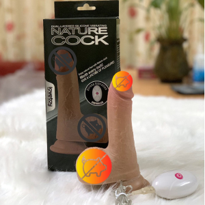 Dương vật giả Lovetoy Nature Cock Luca siêu mềm có rung DV137A