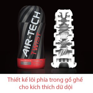 Cốc thủ dâm Tenga Air-Tech Twist 5 mức co thắt không dùng pin AD323