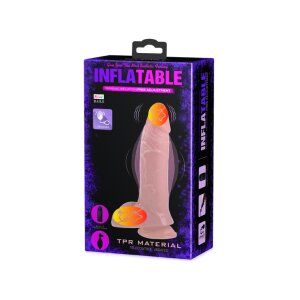 Dương vật giả bơm hơi có rung và đế dính tường Baile Inflatable DV501