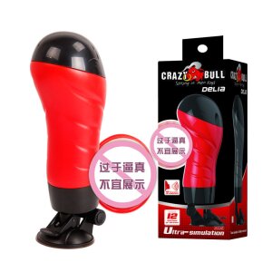 Âm đạo giả gắn tường Crazy Bull Delia có rung xoay âm thanh AD407