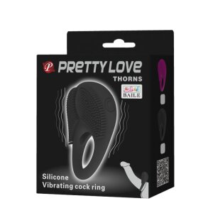 Vòng đeo dương vật Pretty Love Thorns rung có gai DV728C