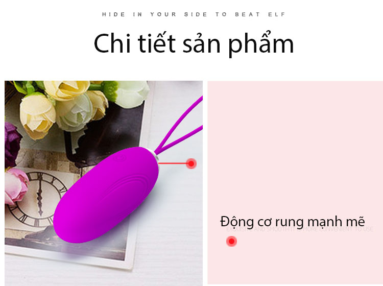 Trứng rung Pretty Love không dây điều khiển từ xa 12 chế độ