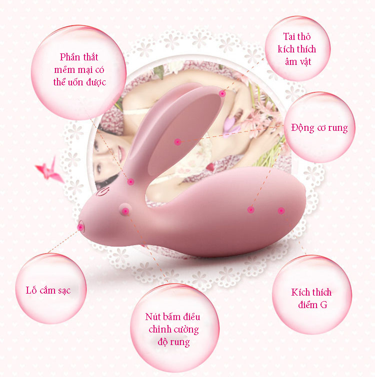 Máy rung tình yêu Luxluve Rabbit 7C chú thỏ kích thích điểm G