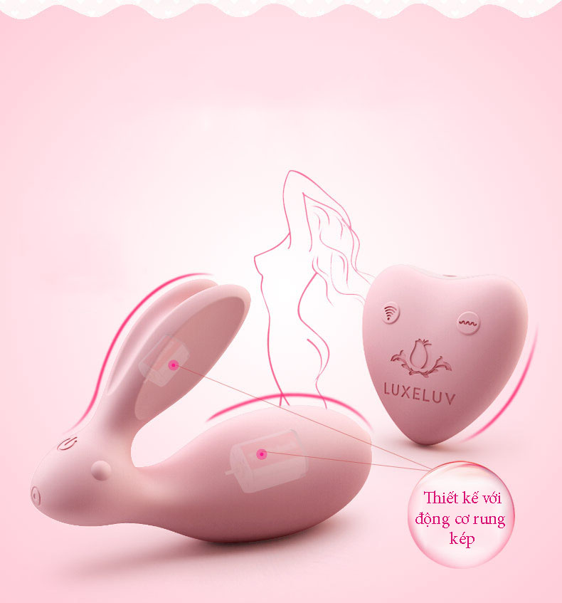 Máy rung tình yêu Luxluve Rabbit 7C chú thỏ kích thích điểm G