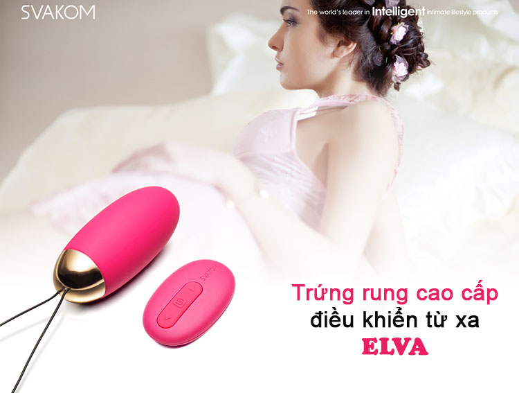  trứng rung massage âm đạo Svakom Elva