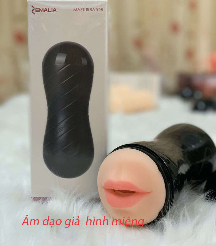 cốc thủ dâm 2 đầu zemalia miệng giả và âm đạo giả silicon