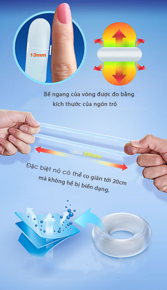 Vòng đeo dương vật Leten Super Cock Ring AD718