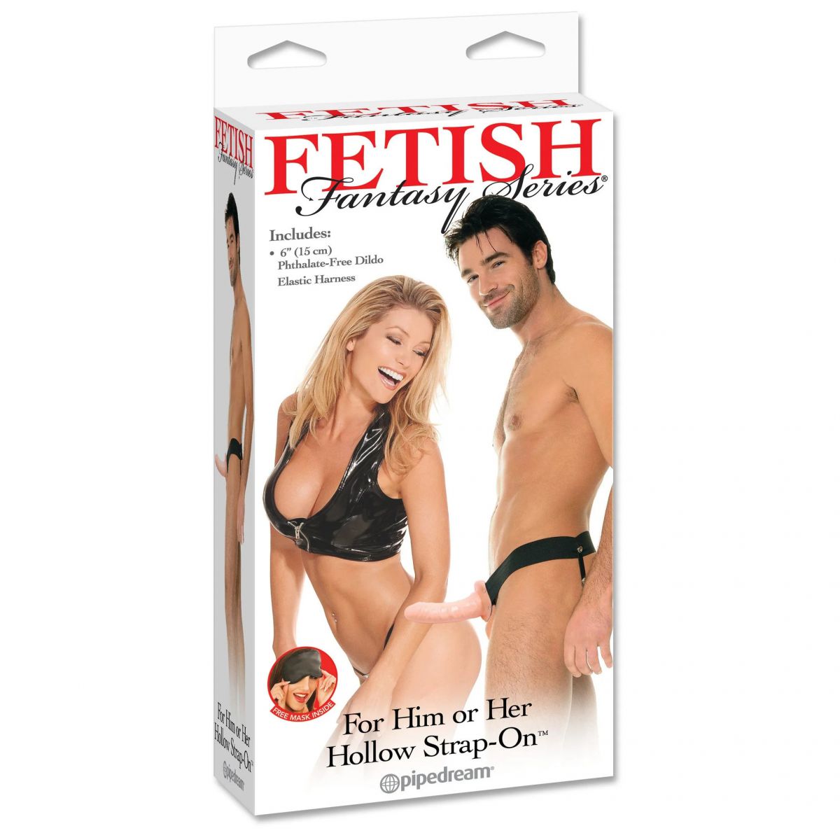 Dương vật giả rỗng dây đeo liền có rung Hollow Strap-On