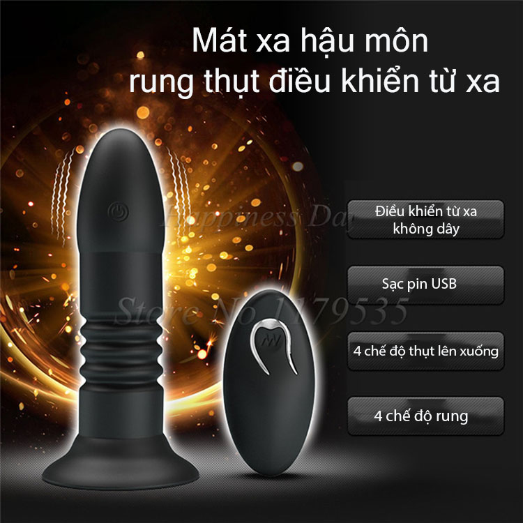 Máy rung hậu môn thụt lên xuống Prettylove Magic Jinger